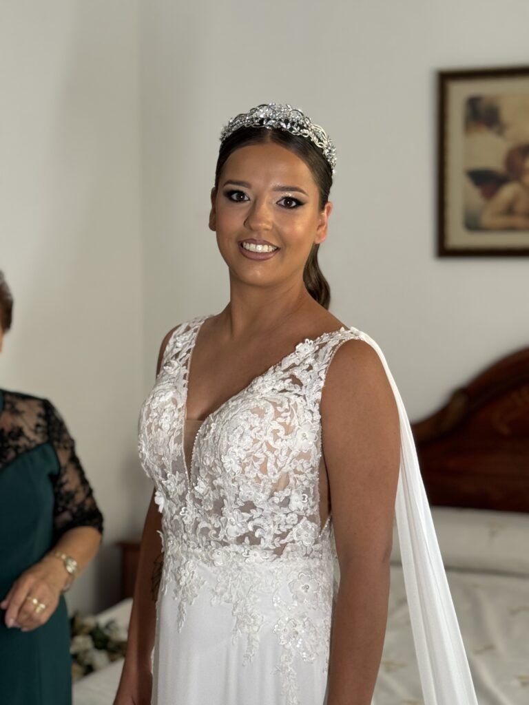 Maquillaje para boda muy especial realizado en centro de belleza Sara Passos
