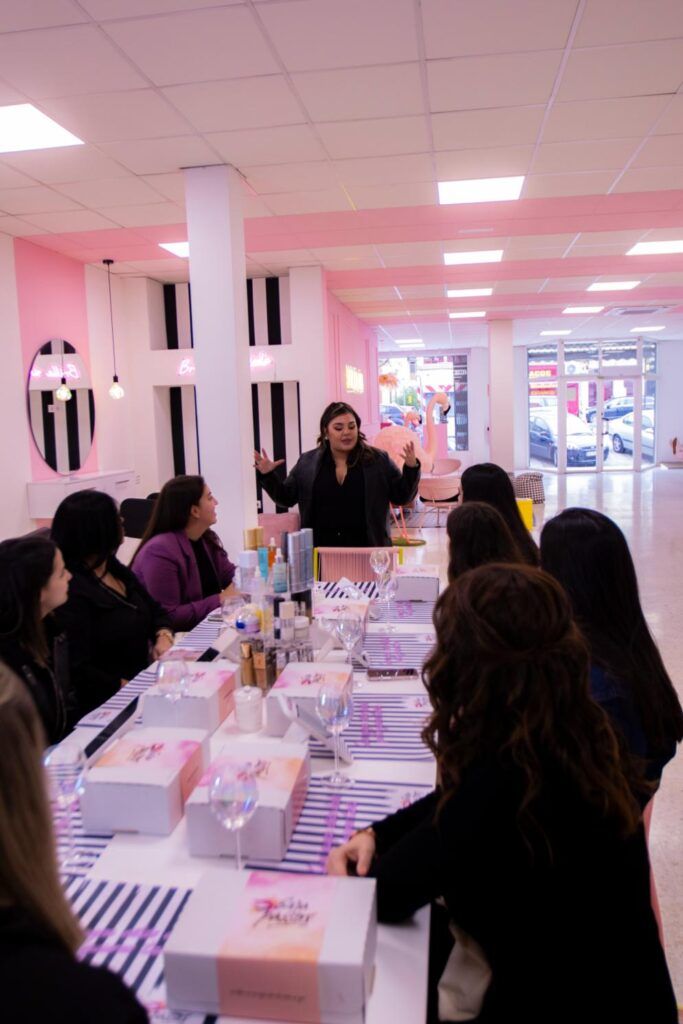 Curso de automaquillaje realizado en centro de belleza Sara Passos